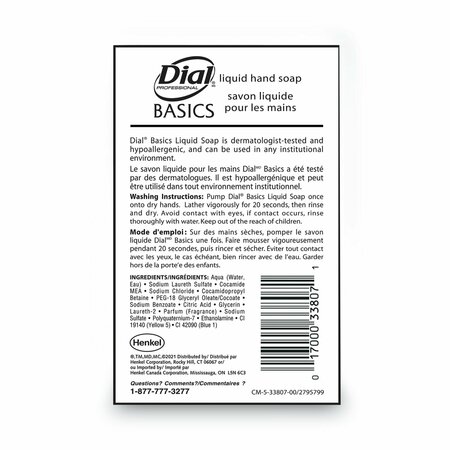 Dial Professional 3.78 L Personal Soaps 4 PK DIA 33809